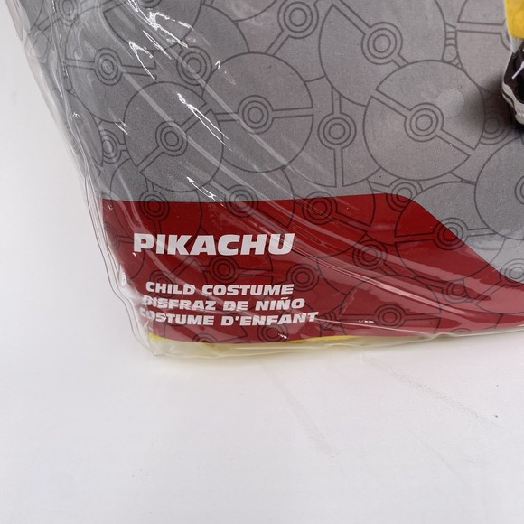 New Pokémon Kids Pikachu Classic Halloween Costume Jumpsuit -size Medium 7-8 - Picture 5 of 10